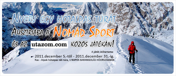 Nyerj egy hótalpas túrát Ausztriába a Nomád Sport és az Utazom.com közös játékán!