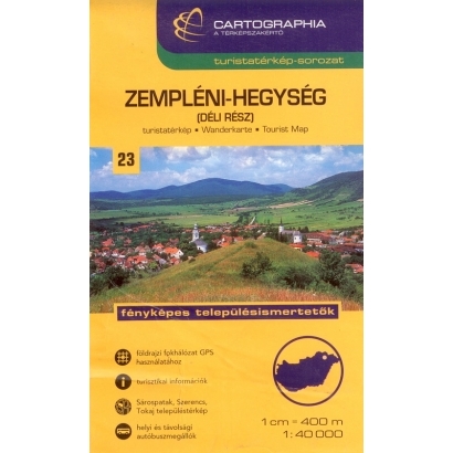 Cartographia Zempléni hegység déli rész turistatérképe
