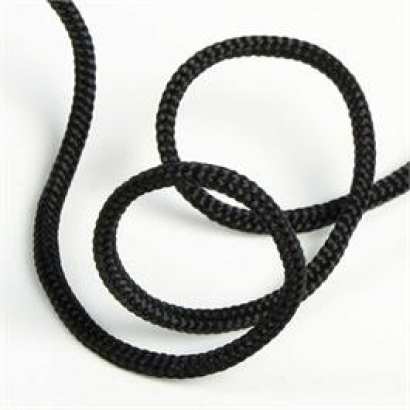 Edelweiss 3 mm-es fekete kötélgyűrű