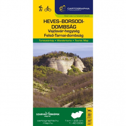 Cartographia Heves-Borsodi-dombság, Vajdavár-hegység, Felső-Tarnai-dombság turistatérkép