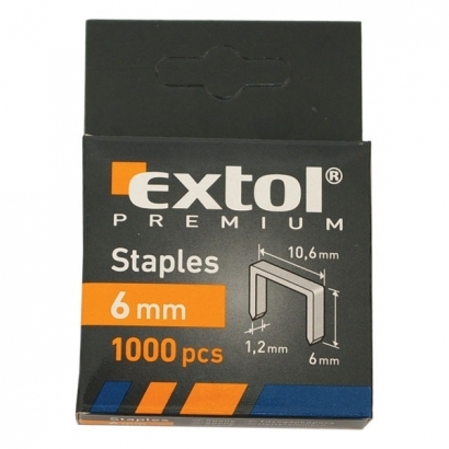 Extol Premium 8852201 6mm-es tűzőgépkapocs 1000db-os