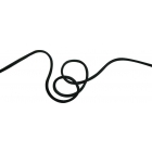 Edelweiss 8 mm-es kötélgyűrű (Fekete)
