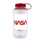 Nalgene Everyday Sustain nagynyílású 1l-es italtartó palack (Clear w/Red Cap NASA)